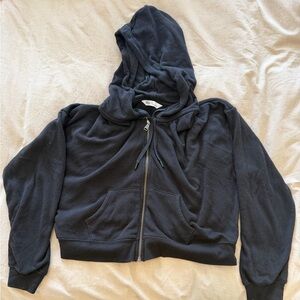 DSW Black Zip-Up Hoodie Jacket